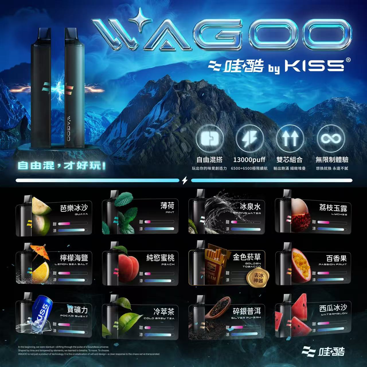 KIS5 WAGOO 6500口 拋棄式 買十送一