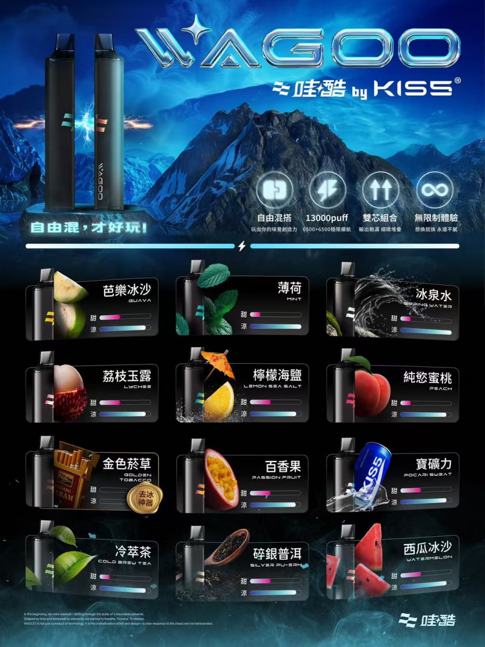 KIS5 WAGOO 6500口 拋棄式 買十送一